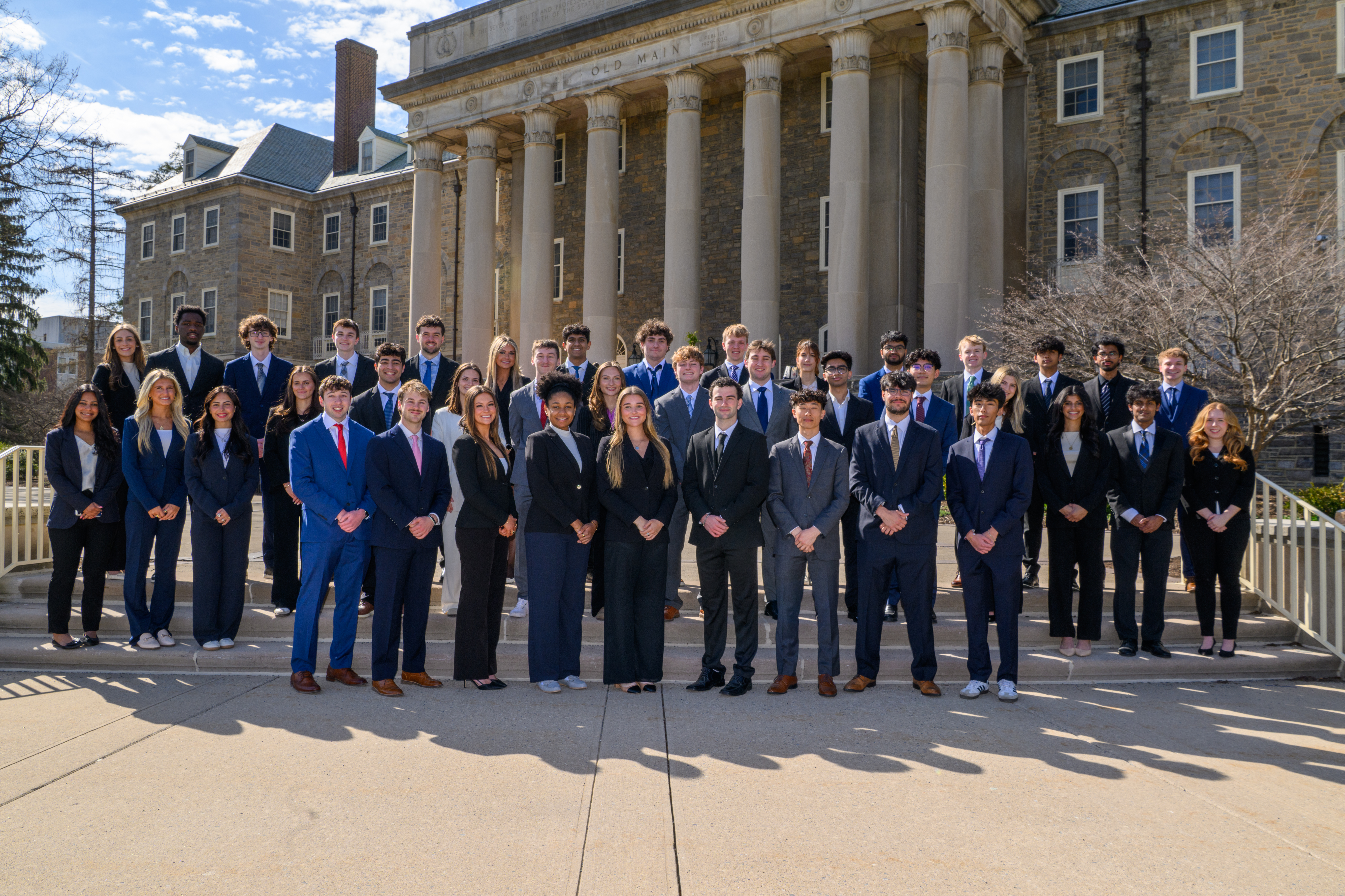 Omega Chi Sigma executive board group photo